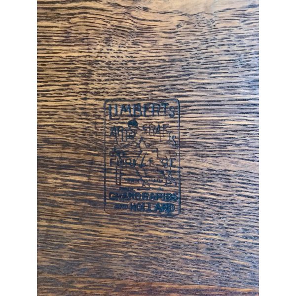Limbert Antique Mission Oak Arts & Crafts Bookcase or Magazine Stand, Circa 1900 - Image 10