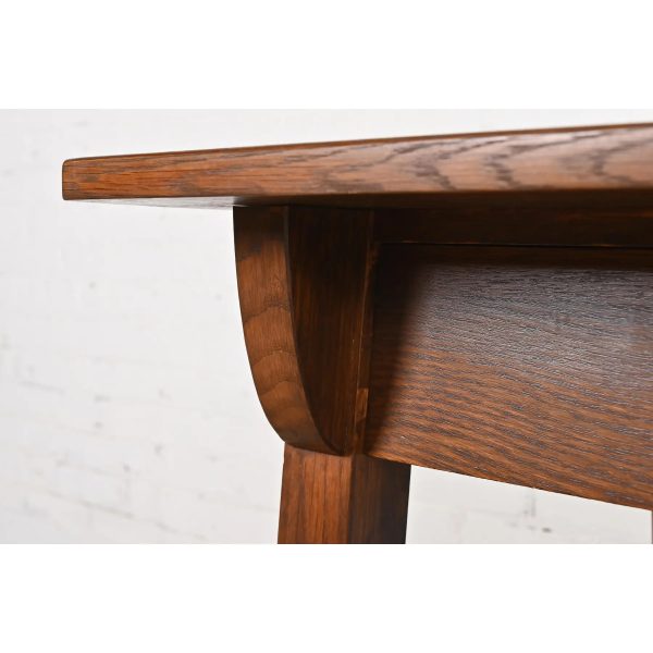 Limbert Antique Mission Oak Arts & Crafts Desk or Library Table, Circa 1910 - Image 7