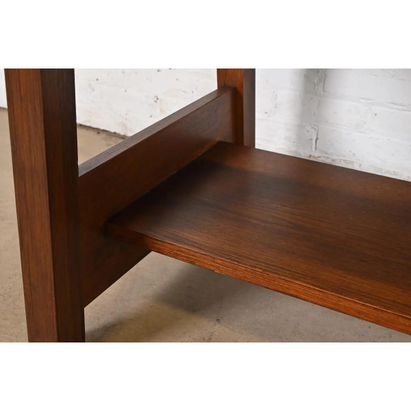 Limbert Antique Mission Oak Arts & Crafts Desk or Library Table, Circa 1910 - Image 8
