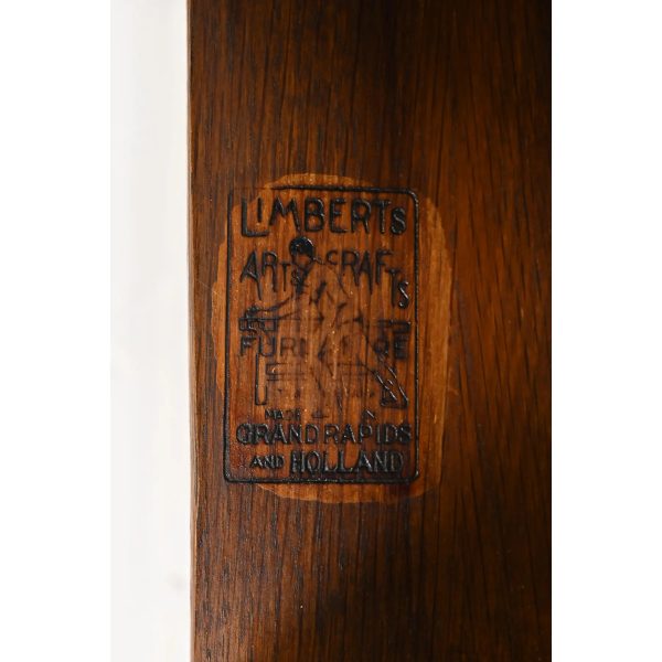 Limbert Antique Mission Oak Arts & Crafts Desk or Library Table, Circa 1910 - Image 6