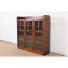 Limbert Antique Mission Oak Arts and Crafts Triple Bookcase Cabinet, Circa 1900 - Image 3