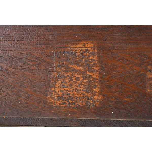 Limbert Antique Mission Oak Arts and Crafts Triple Bookcase Cabinet, Circa 1900 - Image 11