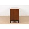 Milo Baughman for Directional Walnut and Ebonized Nine-Drawer Dresser, Newly Refinished - Image 10