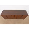 Milo Baughman for Directional Walnut and Ebonized Nine-Drawer Dresser, Newly Refinished - Image 9