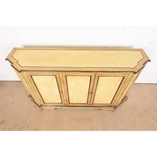 Minton Spidell French Regency Louis XVI Lacquered Sideboard or Bar Cabinet - Image 7
