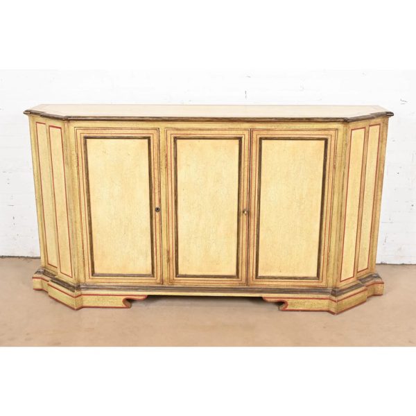 Minton Spidell French Regency Louis XVI Lacquered Sideboard or Bar Cabinet - Image 2