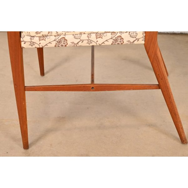 Paul McCobb for Directional Sculpted Walnut Armchairs, Pair - Image 9