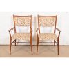 Paul McCobb for Directional Sculpted Walnut Armchairs, Pair - Image 4
