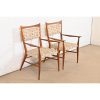 Paul McCobb for Directional Sculpted Walnut Armchairs, Pair - Image 2