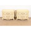 Romweber French Rococo Louis XV Cream Lacquered Nightstands, Circa 1960s - Image 3