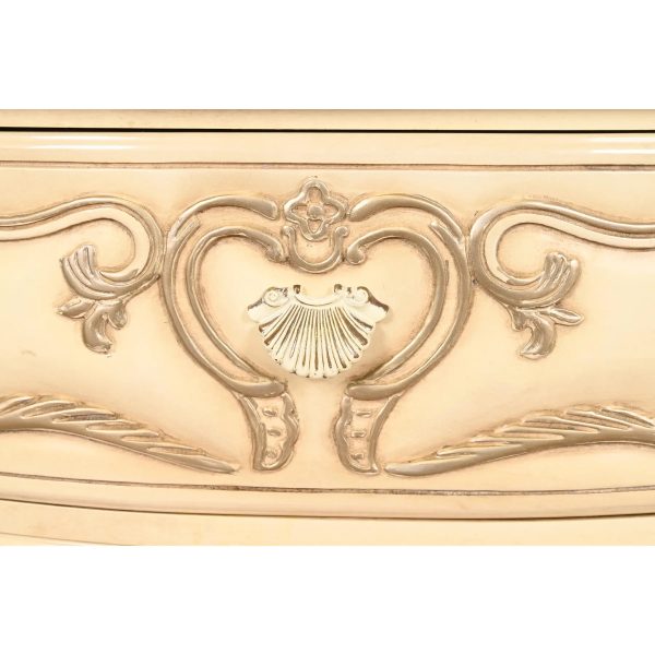 Romweber French Rococo Louis XV Cream Lacquered Nightstands, Circa 1960s - Image 6