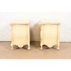 Romweber French Rococo Louis XV Cream Lacquered Nightstands, Circa 1960s - Image 10