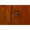 Romweber Style Queen Anne Burl Wood Bookcase or Bar Cabinet, Circa 1930s - Image 6
