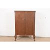 Romweber Style Queen Anne Burl Wood Bookcase or Bar Cabinet, Circa 1930s - Image 10