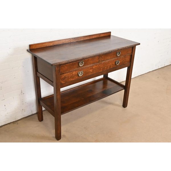 Stickley Brothers Antique Mission Oak Arts & Crafts Sideboard Buffet Server, Circa 1900 - Image 4
