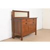 Stickley Brothers Antique Mission Oak Arts & Crafts Sideboard or Bar Cabinet, Circa 1900
