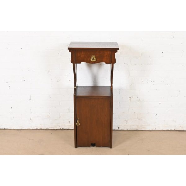 Stickley Brothers Style Antique Mission Oak Arts & Crafts Cellarette or Smoker Stand, Circa 1910 - Image 2