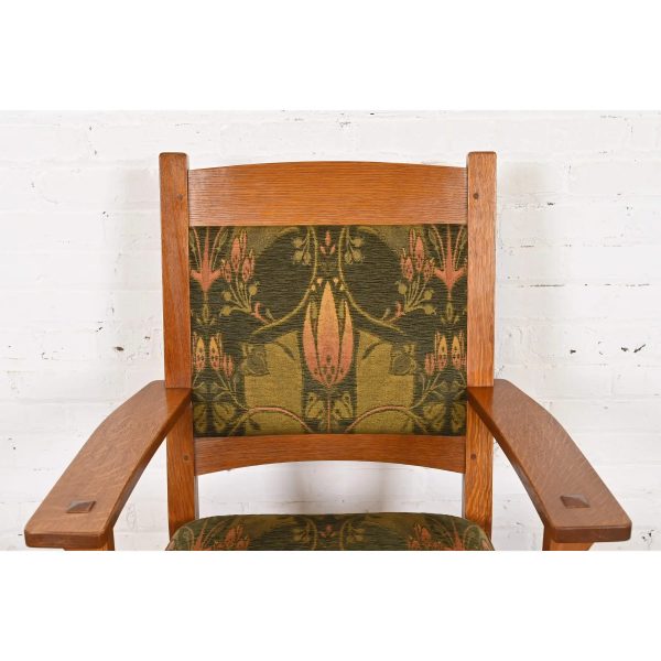 Stickley Mission Oak Arts & Crafts Executive Swivel Desk Chair - Image 6