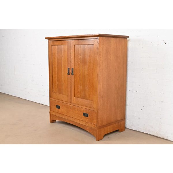Stickley Mission Oak Arts & Crafts Media Cabinet - Image 3