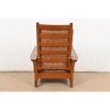 Stickley Mission Oak Arts & Crafts Spindle Reclining Morris Lounge Chair - Image 10