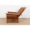 Stickley Mission Oak Arts & Crafts Spindle Reclining Morris Lounge Chair - Image 9