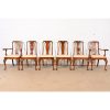 Stickley Queen Anne Carved Solid Cherry Wood Dining Chairs, Set of Six - Image 2