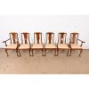 Stickley Queen Anne Carved Solid Cherry Wood Dining Chairs, Set of Six - Image 5