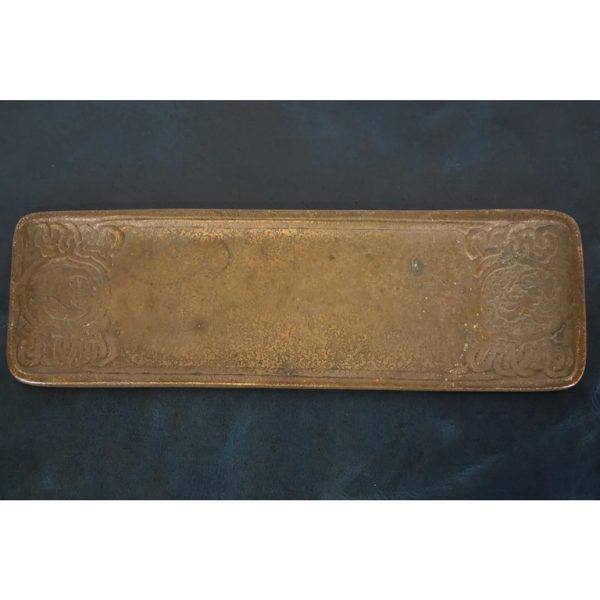 Tiffany Studios New York Zodiac Bronze Pen Tray - Image 5