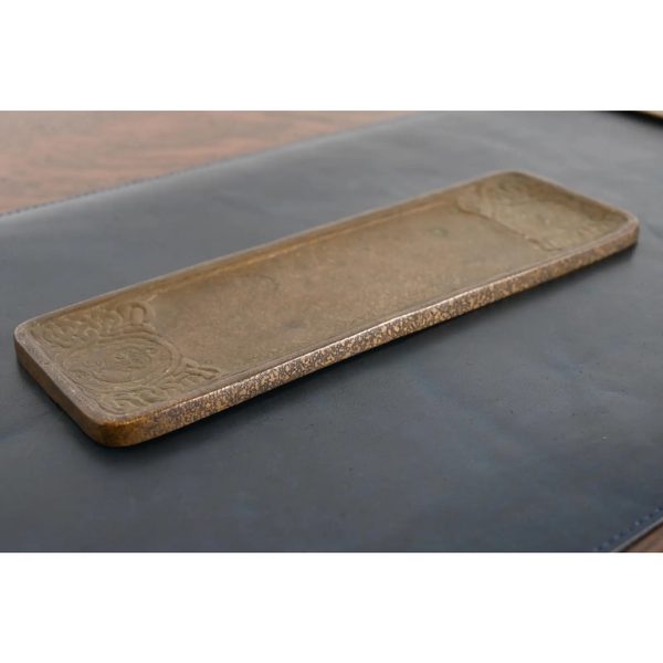 Tiffany Studios New York Zodiac Bronze Pen Tray - Image 3