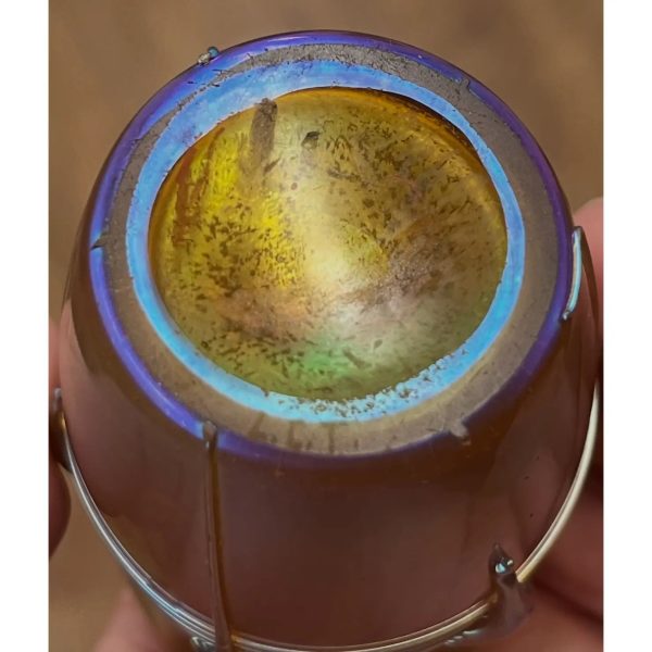 Louis Comfort Tiffany Favrile Iridescent Art Glass Cabinet Vase - Image 7