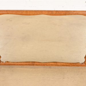 Ethan Allen American Colonial Carved Maple Framed Wall Mirror, 1970s