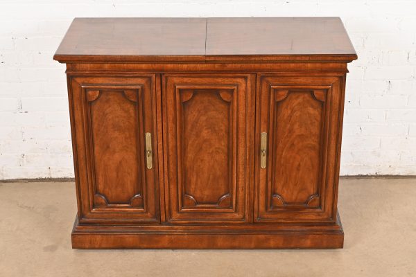 Regency Walnut Expanding Top Buffet Server or Bar Cabinet by Mount Airy Furniture - Image 3