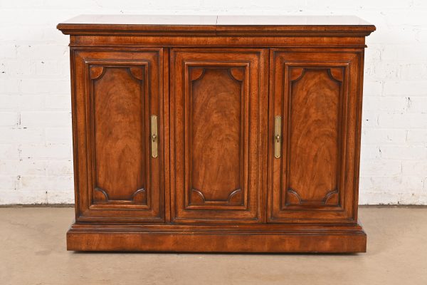Regency Walnut Expanding Top Buffet Server or Bar Cabinet by Mount Airy Furniture - Image 2