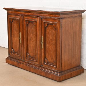 Regency Walnut Expanding Top Buffet Server or Bar Cabinet by Mount Airy Furniture