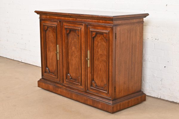 Regency Walnut Expanding Top Buffet Server or Bar Cabinet by Mount Airy Furniture