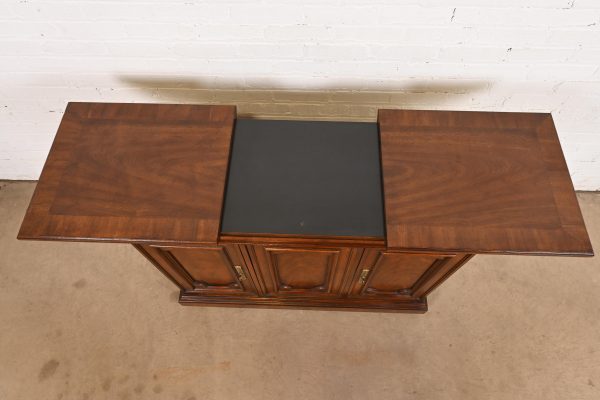 Regency Walnut Expanding Top Buffet Server or Bar Cabinet by Mount Airy Furniture - Image 9