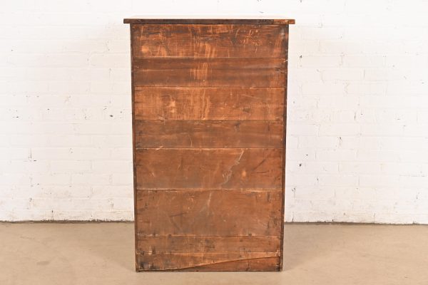 Antique Arts & Crafts Oak 16-Drawer Architect's Blueprint Flat File Cabinet, Circa 1900 - Image 10