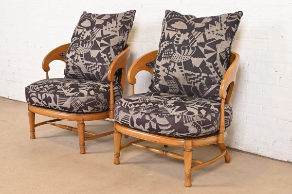 Tomlinson Mid-Century Modern Sculpted Walnut Club Chairs or Lounge Chairs, Pair - Image 6