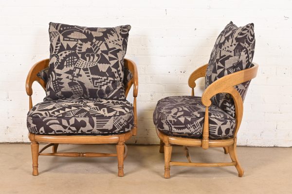 Tomlinson Mid-Century Modern Sculpted Walnut Club Chairs or Lounge Chairs, Pair - Image 7
