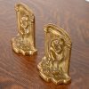 Tiffany Studios Style Art Deco Bronze Doré "The Thinker" Bookends, Circa 1920s - Image 3
