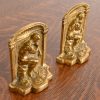 Tiffany Studios Style Art Deco Bronze Doré "The Thinker" Bookends, Circa 1920s - Image 4