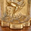Tiffany Studios Style Art Deco Bronze Doré "The Thinker" Bookends, Circa 1920s - Image 6