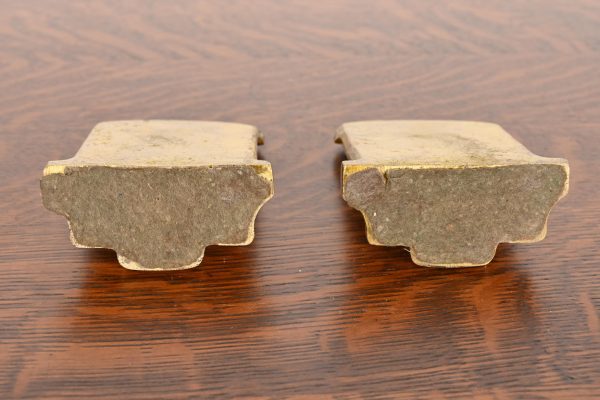Tiffany Studios Style Art Deco Bronze Doré "The Thinker" Bookends, Circa 1920s - Image 10