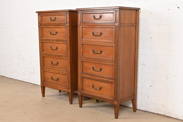 French Regency Louis XVI Cherry Wood Lingerie Chest by National Mt. Airy - Image 11