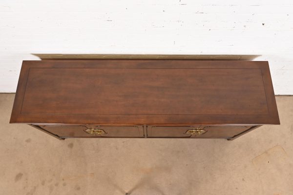 Henredon Hollywood Regency Chinoiserie Walnut Sideboard Credenza, Circa 1970s - Image 8
