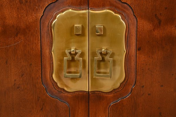 Henredon Hollywood Regency Chinoiserie Walnut Sideboard Credenza, Circa 1970s - Image 6