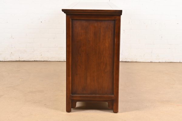 Henredon Hollywood Regency Chinoiserie Walnut Sideboard Credenza, Circa 1970s - Image 9