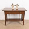 Antique French Art Nouveau Marble and Brass Two-Arm Candelabras, Pair - Image 11