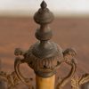 Antique French Art Nouveau Marble and Brass Two-Arm Candelabras, Pair - Image 6
