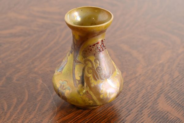 H. Copillet Et Cie Art Nouveau Iridescent Art Glass Bud Vase - Image 3